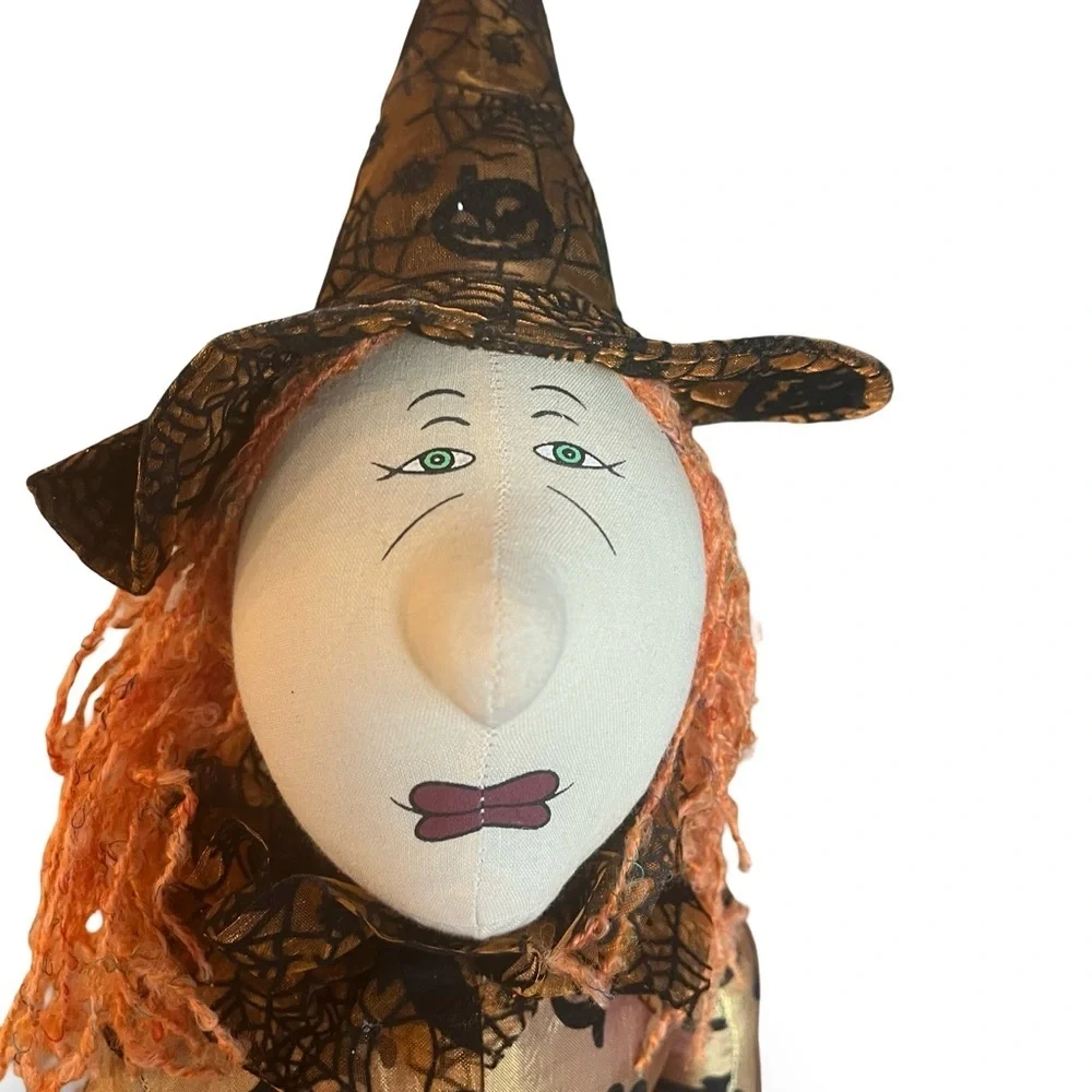 Halloween Witch Soft Sculpture Shelf Sitter by Joe Spencer